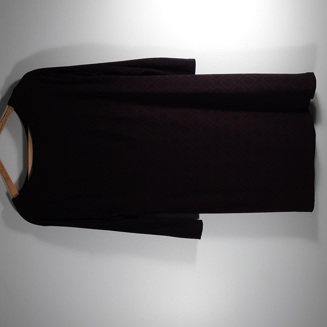 Lauren Ralph Lauren Navy And Burgundy Dress Sz 4
